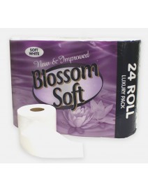 Blossom Soft Luxury Bathroom Tissue - 24 Rolls